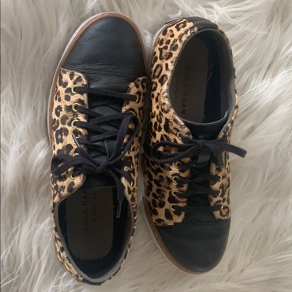 cole haan leopard sneakers